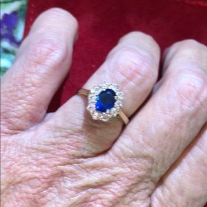 Diamond and Sapphire Ring